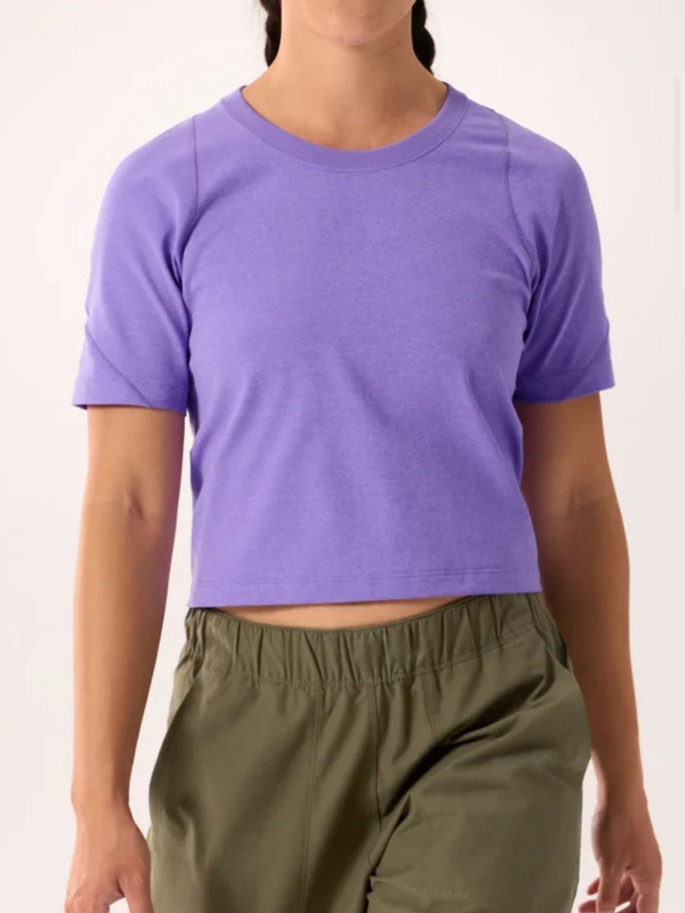 Arc'teryx Rula t-shirt M purple cropped